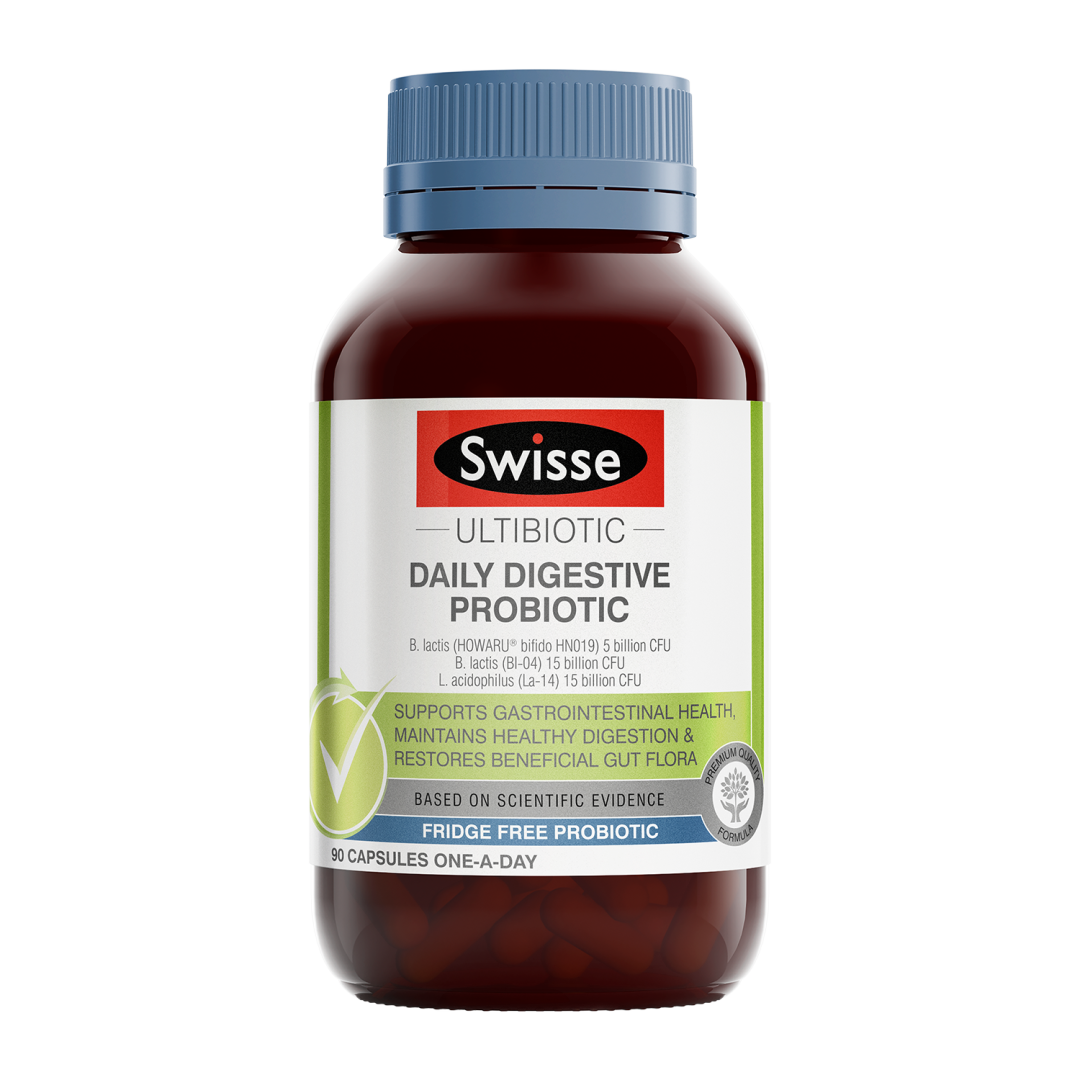 Swisse Ultibiotic Daily Digestive Probiotic 30 / 90 Capsules