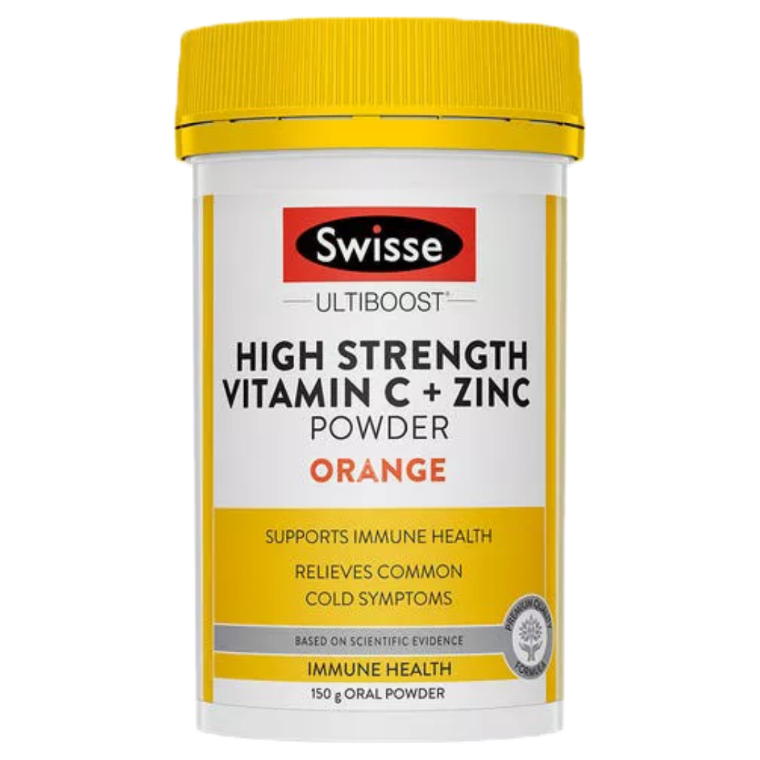 Swisse Ultiboost High Strength Vitamin C + Zinc Powder Orange 150g