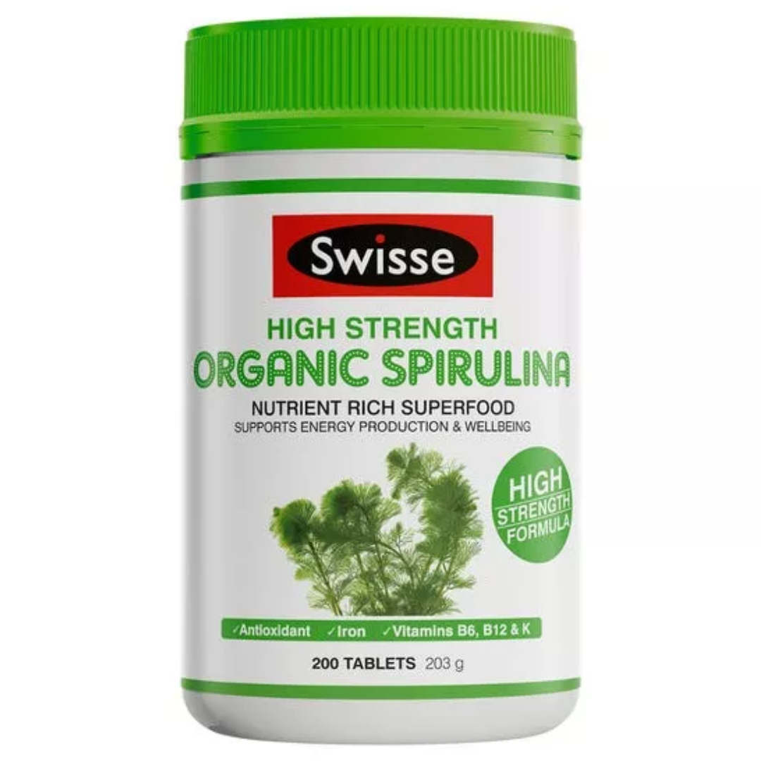 Swisse Ultiboost Organic Spirulina 200 Tablets