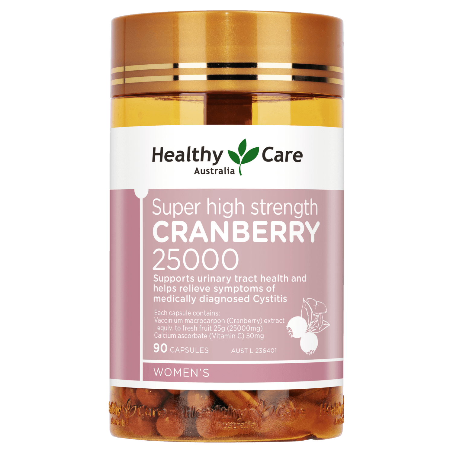 Healthy Care High Strength Cranberry 25000mg 90 Capsules