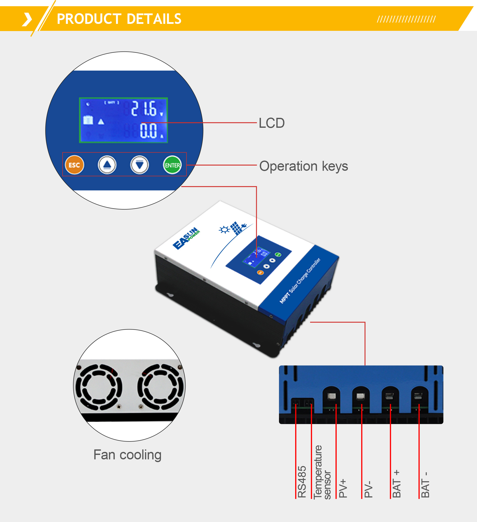 Laderegler 12V 24V 48V 100A 80A Solar Laderegler Solar Panel