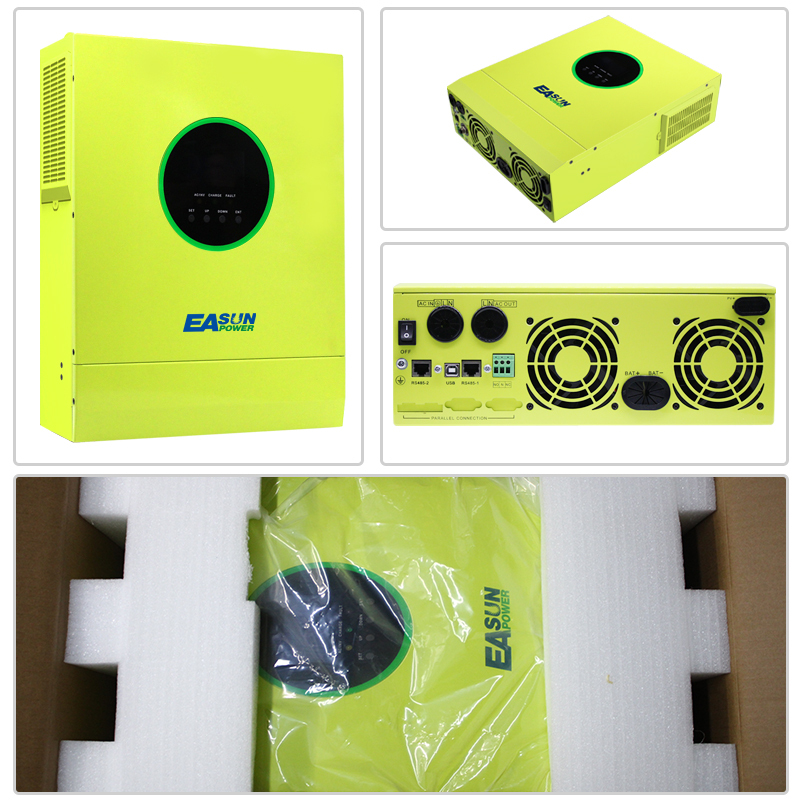 EASUN 16800W Solar Inverter MPPT Pure Sine Wave 500VDC 60A Solar Charge Controller 48V 220V 50Hz/60Hz Off Grid Inverter With Wifi From EU-Easun Power Factory Store