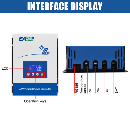 Easun 80A 100A MPPT Solar Charge Controlller 12V 24V 48V Auto Battery