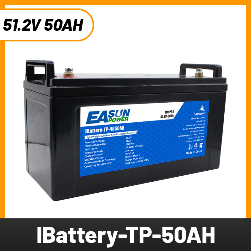 Easun Power 2560Kwh 51.2V  50Ah Power Wall Lithium Ion Battery For Solar Storage System