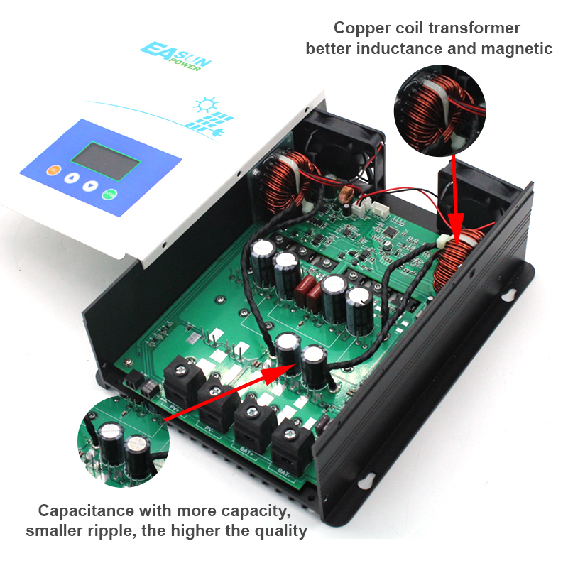 Easun 80A 100A MPPT Solar Charge Controlller 12V 24V 48V Auto Battery