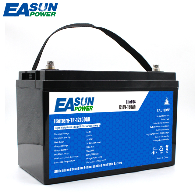 25.6V 150AH Lithium Ion Battery Pack LiFePO4 Solar Energy Storage Battery 4000 Cycle Full Capacity For RV Home