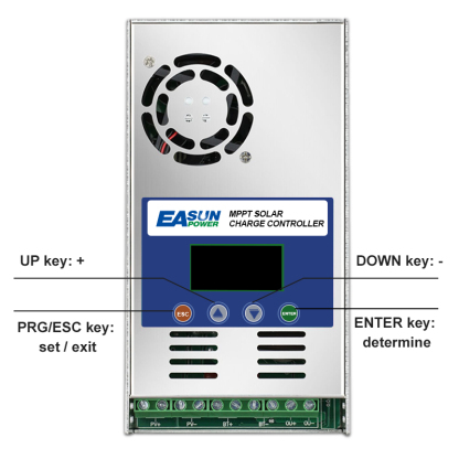 Easun 60A MPPT Solar Charge Controller 12V 24V 36V 48V Battery-Easun Power Factory Store