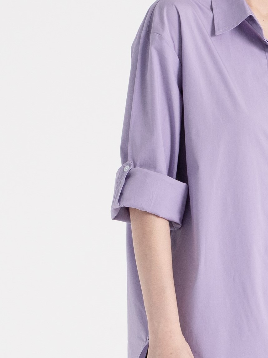 Neucvr Classic - Button Up Boyfriend Shirt (Purple)