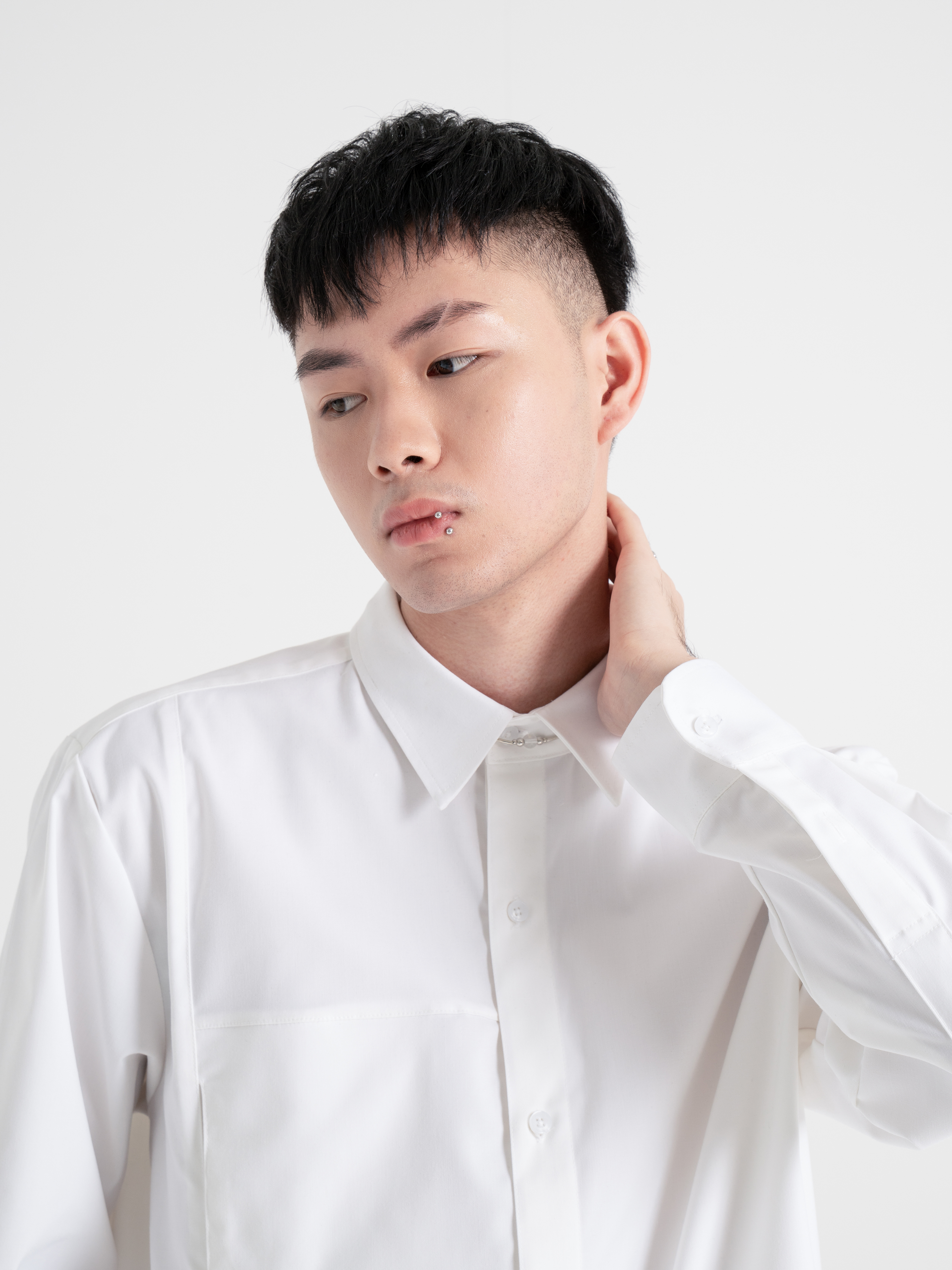 Neucvr Classic - Hidden Edge Pocket Long Sleeve Shirt (White)