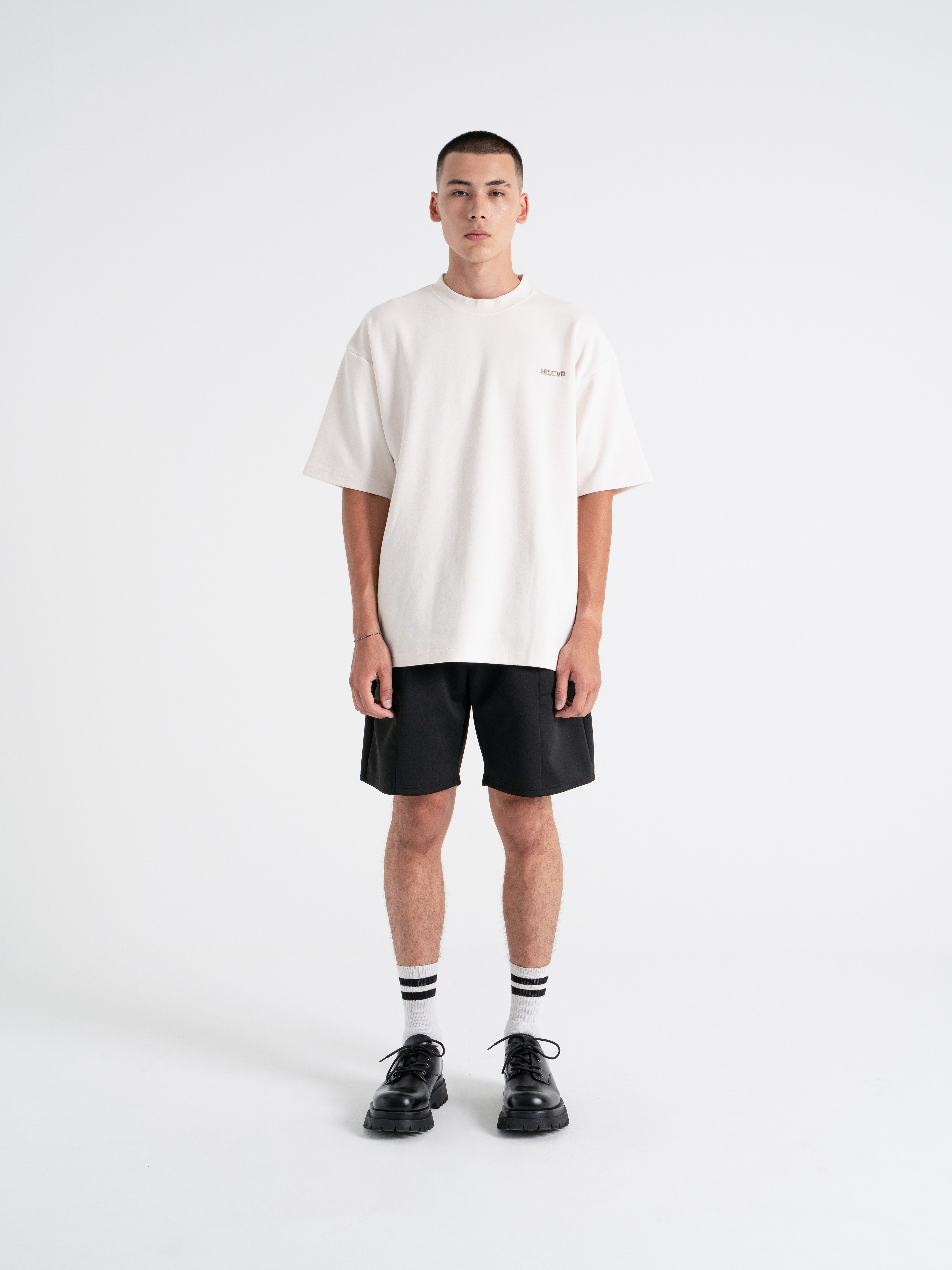 Neucvr Way - Embroid Tee (Beige) Unisex