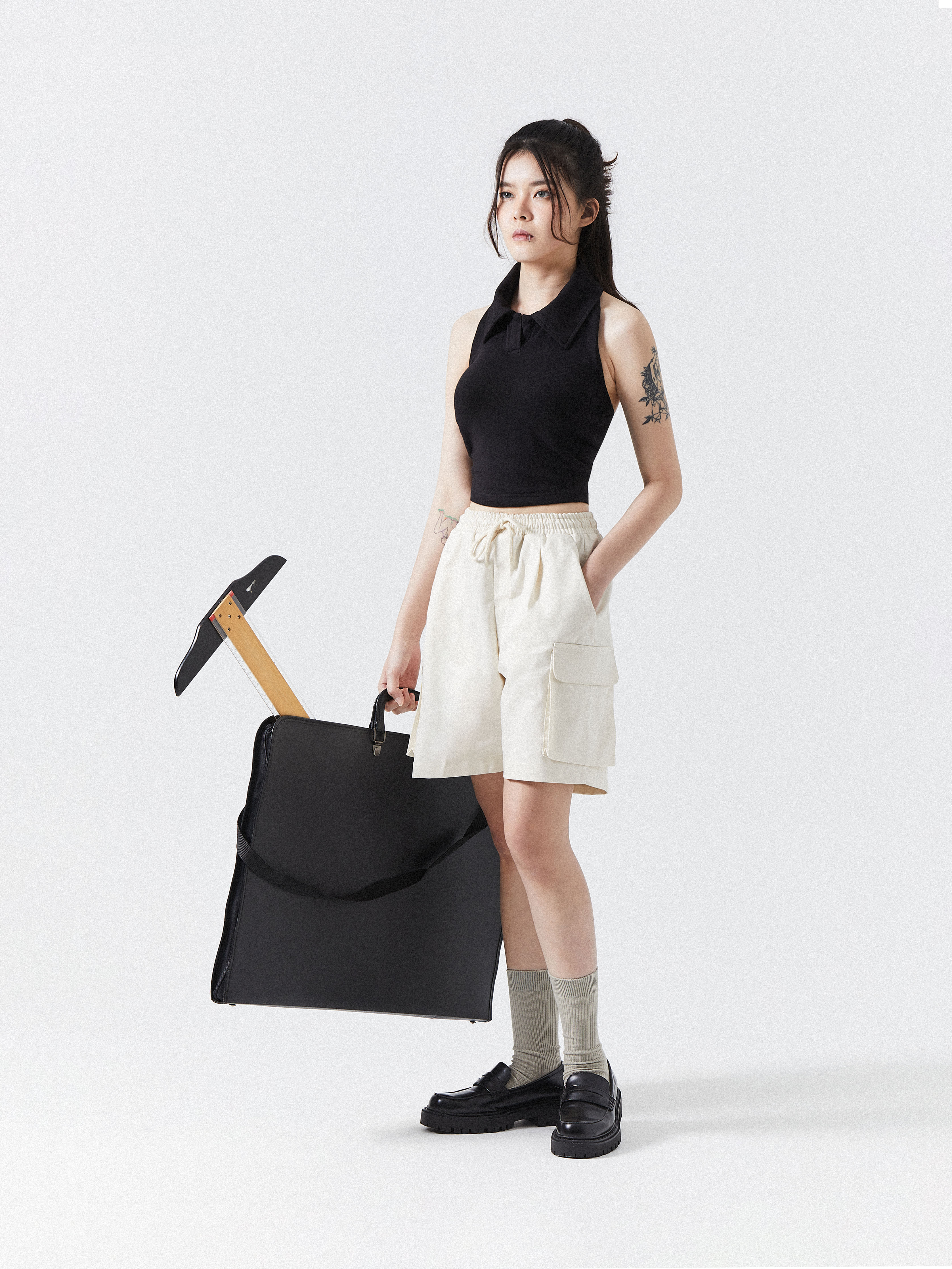 NCVR Polo Neck Halter Top