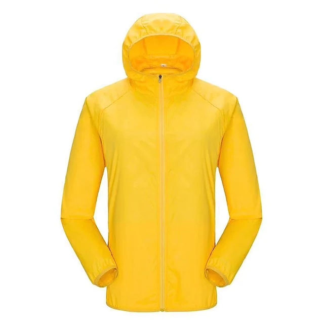 Reemelody Men's and women's waterproof and sun protection zip-up sweatshirt