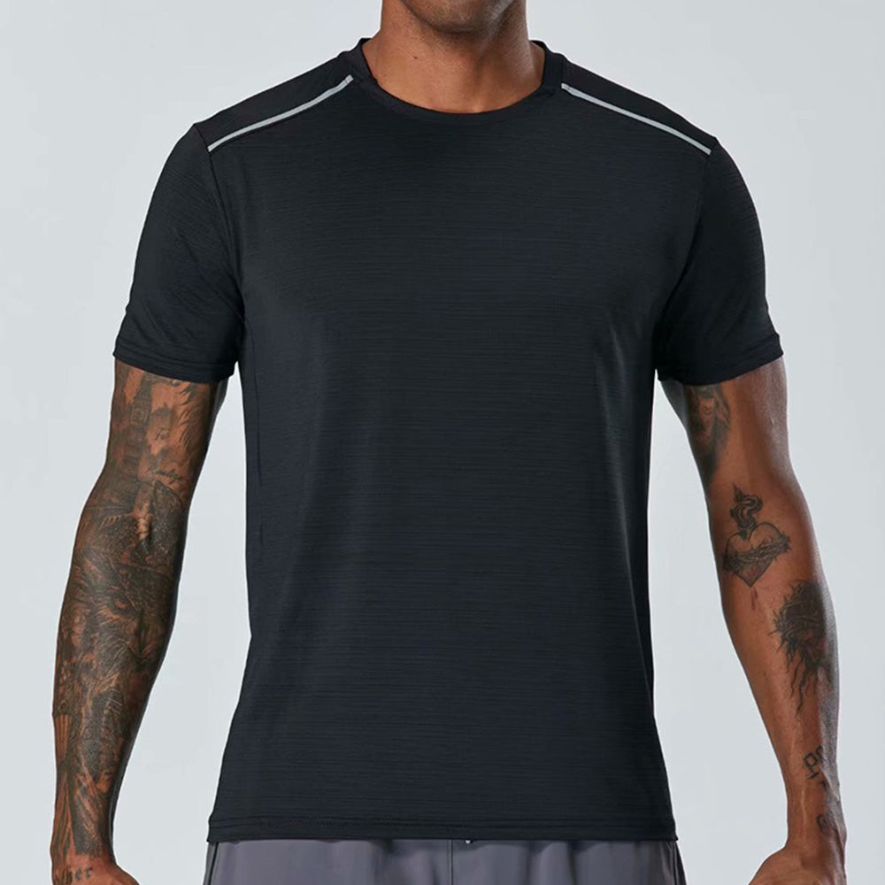 Round Neck Short Sleeve Sports T-Shirt