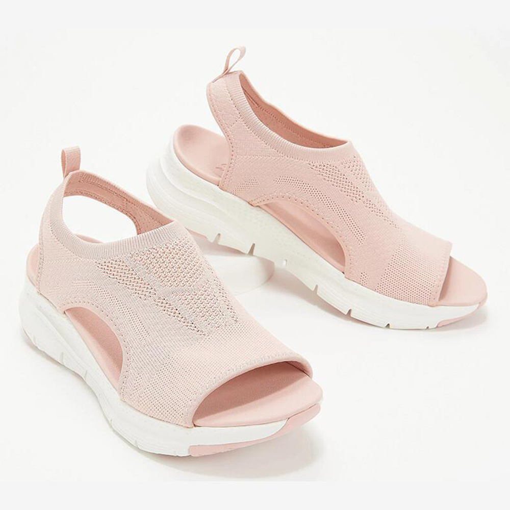 Reemelody Casual Sports Mesh Fish Mouth Soft Sole Sandals