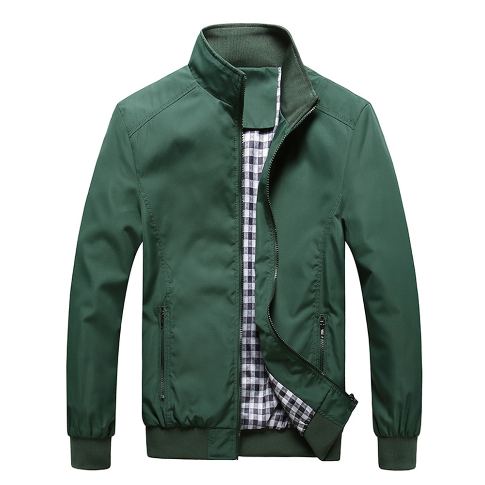 Reemelody™ New Men's Thin Casual Stand Collar Jacket