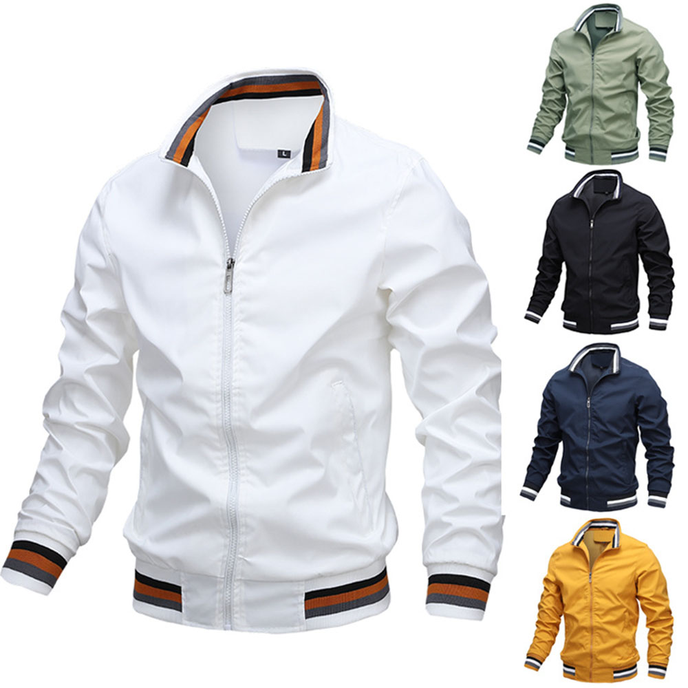 Reemelody Spring and autumn solid color zipper sports jacket