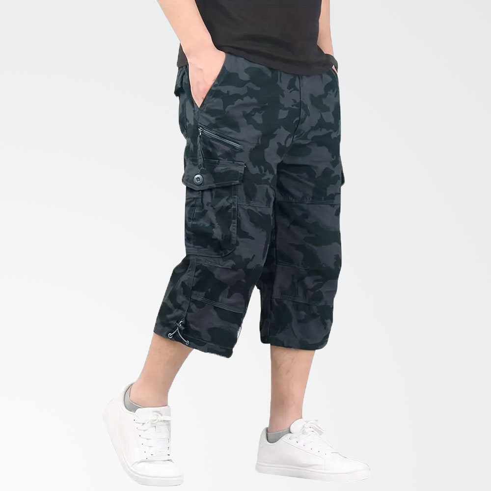 Reemelody Summer new men's casual sports straight-leg overalls