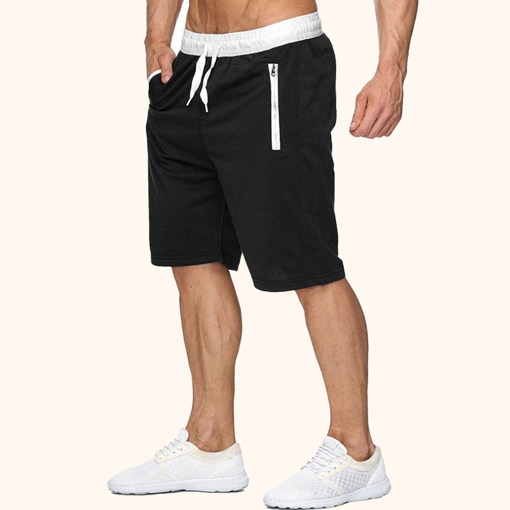 Reemelody Summer Men's Beach Shorts Casual Cotton Shorts Five Point Sports Pants