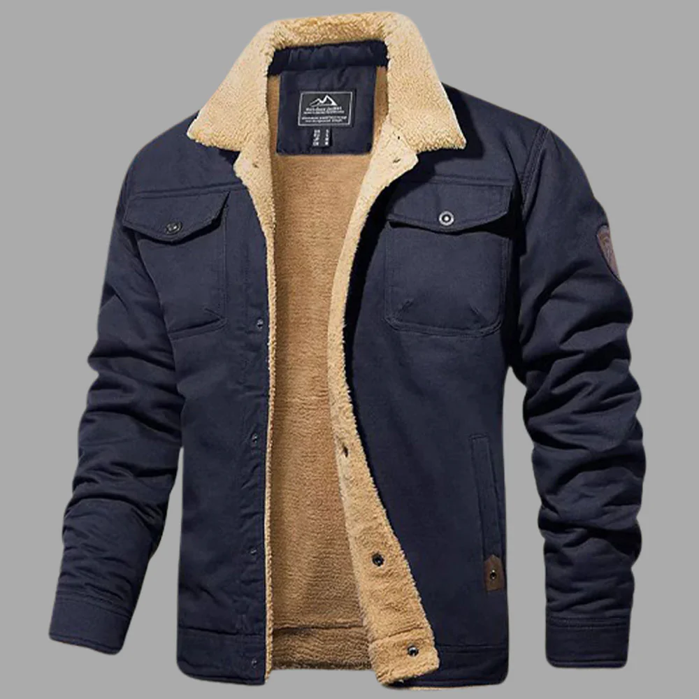 Reemelody Autumn Winter New Men's Cotton Padded Casual Business Jacket