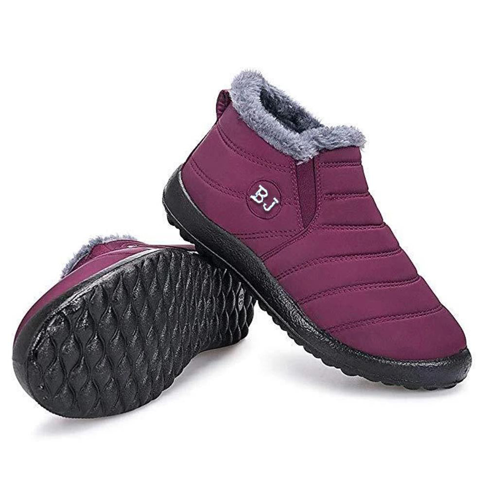 Reemelody Comfortable winter warm men's and women's waterproof cotton shoes