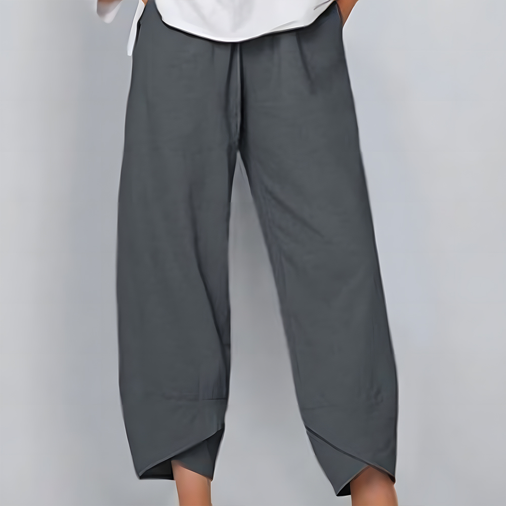 Reemelody™  Wide-leg wide-leg trousers in cotton and linen