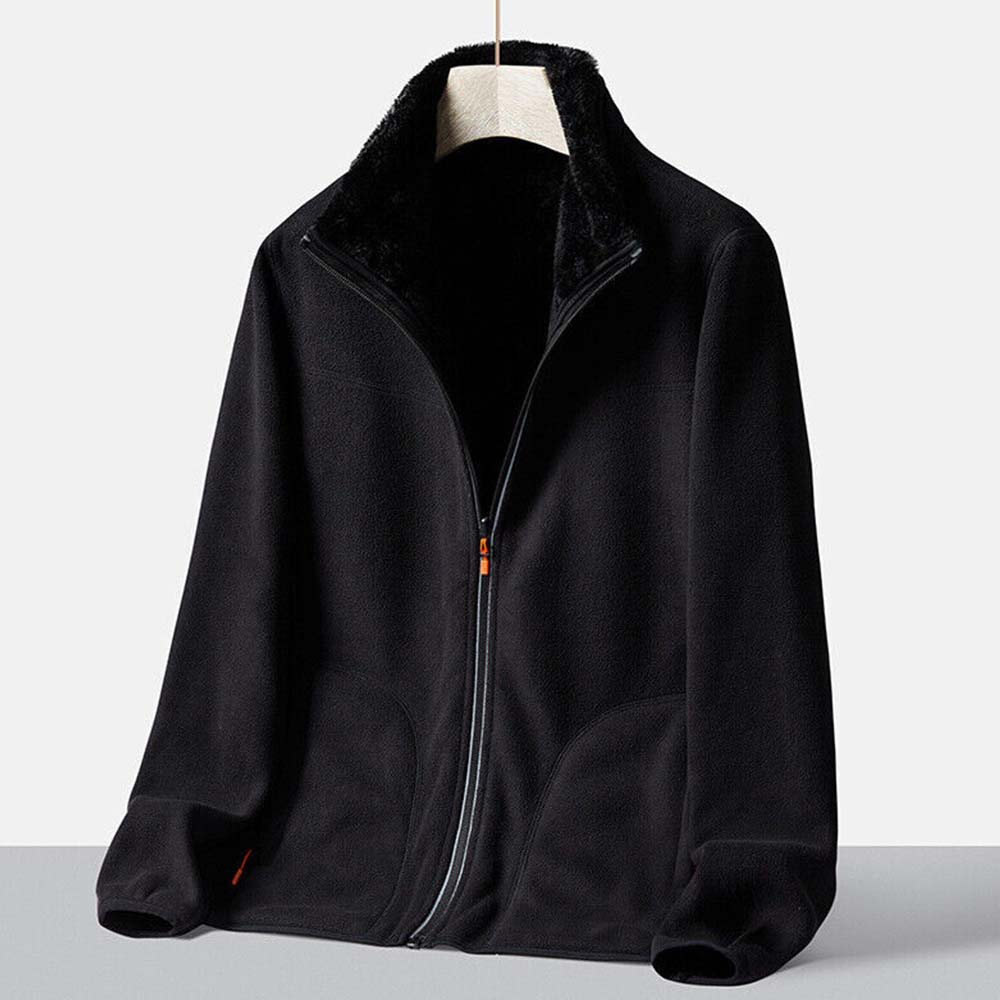 Sparkrhythm Autumn and winter new men's and women's double-sided warm lambswool fleece jacket