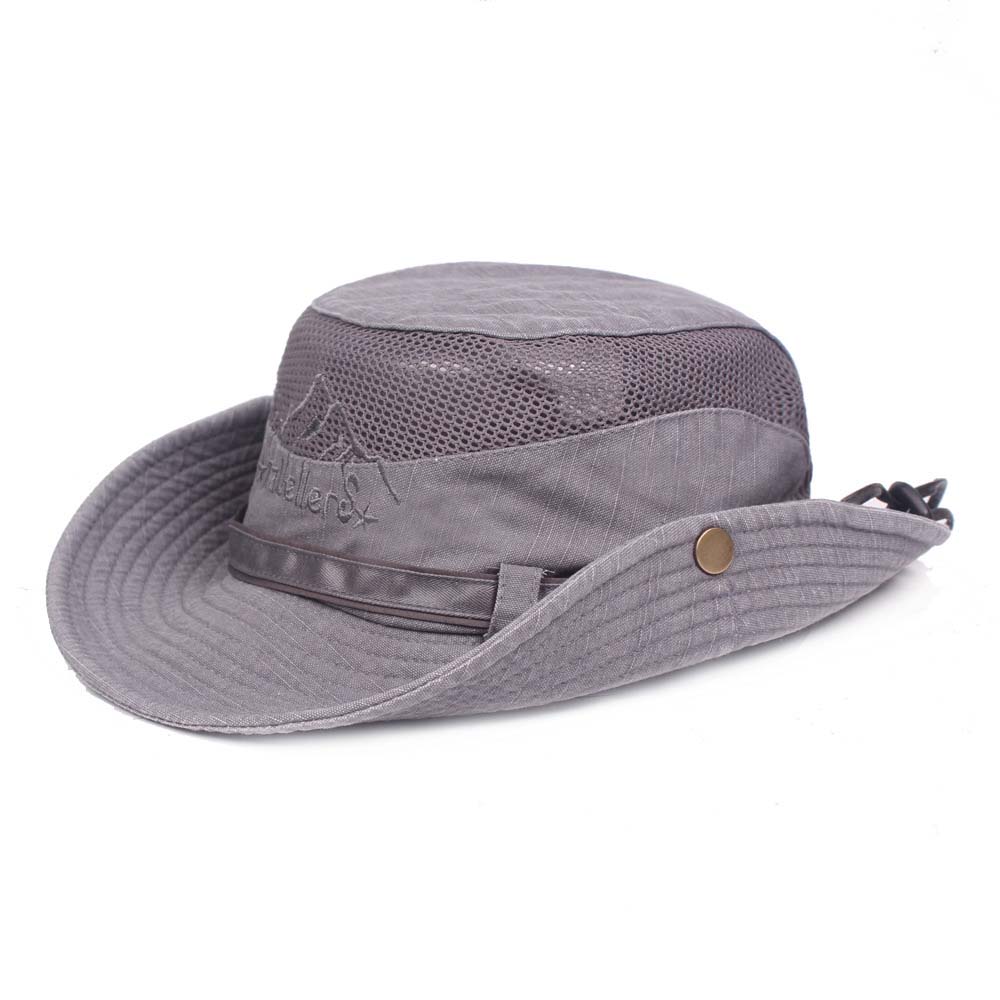 Reemelody Summer men and women with the same style fisherman hat outdoor sun protection sun visor mountaineering cap flip hat