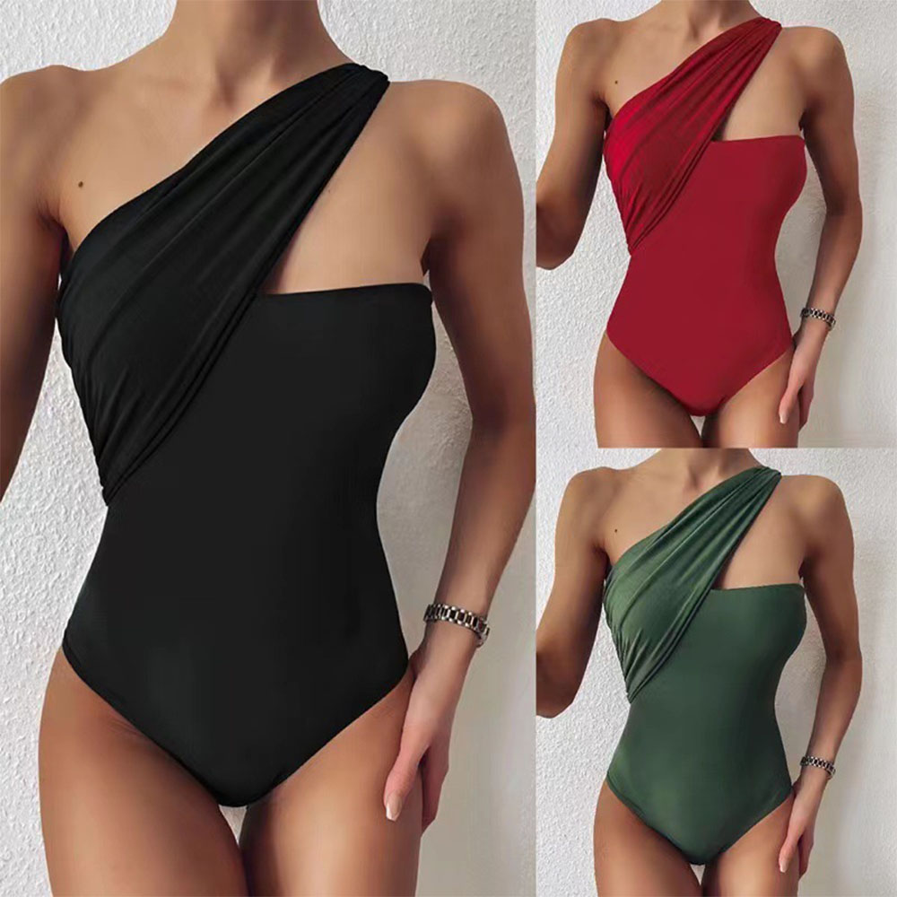 Reemelody™ New one-piece swimsuit with sloping shoulders