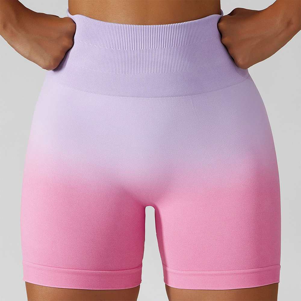 Reemelody™ Seamless breathable tight sports shorts women's high waist elastic hip lift fitness pants