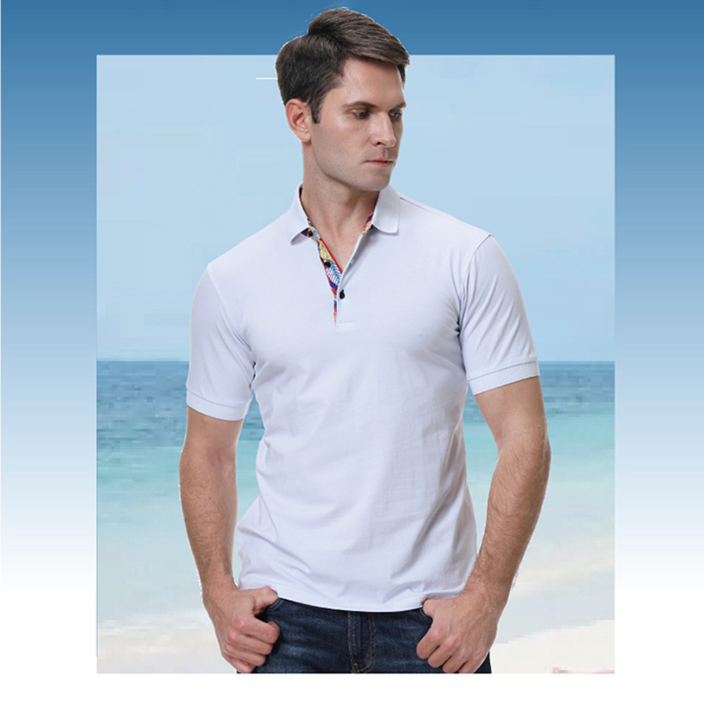 Reemelody™ Fashionable plain color casual polo shirt for men