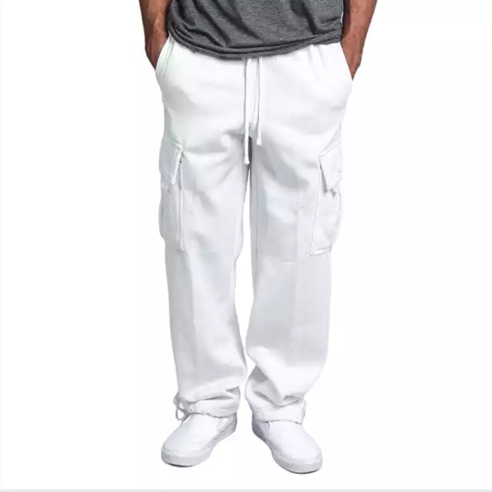 Reemelody Men's Multi-pocket Baggy Casual Pants
