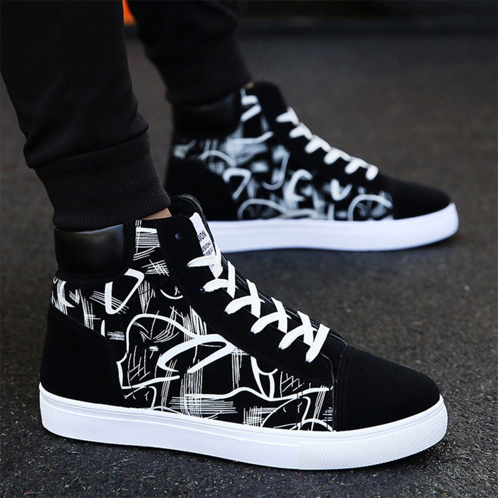 Reemelody™ Spring new men's fashion high canvas shoes