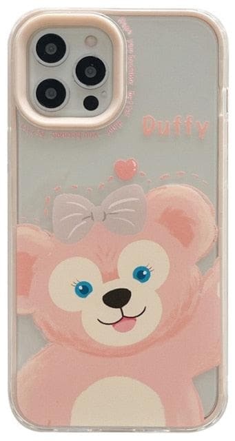 Transparent TPU Cute Disney Stitch Phone Case for iPhone 12 13 Pro Max 11 XS Max XR Colorful Lens Protective Cover Kawaii - kfst.inc