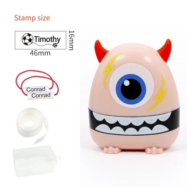 Custom-Made Baby Name Stamp DIY For Children Name Seal Student Clothes Chapter Not Easy To Fade Security Name Stamp Sticker - kfst.inc