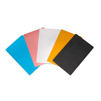 Multicolor Aluminum Business Cards and Card Holder