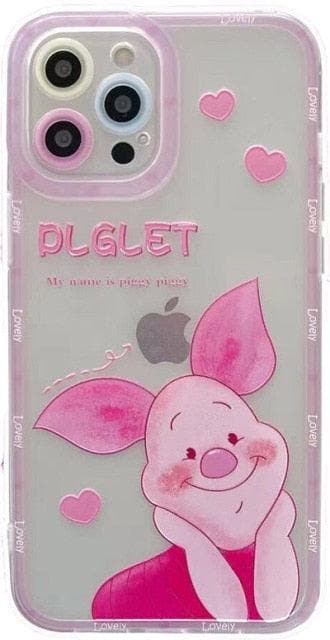 Transparent TPU Cute Disney Stitch Phone Case for iPhone 12 13 Pro Max 11 XS Max XR Colorful Lens Protective Cover Kawaii - kfst.inc