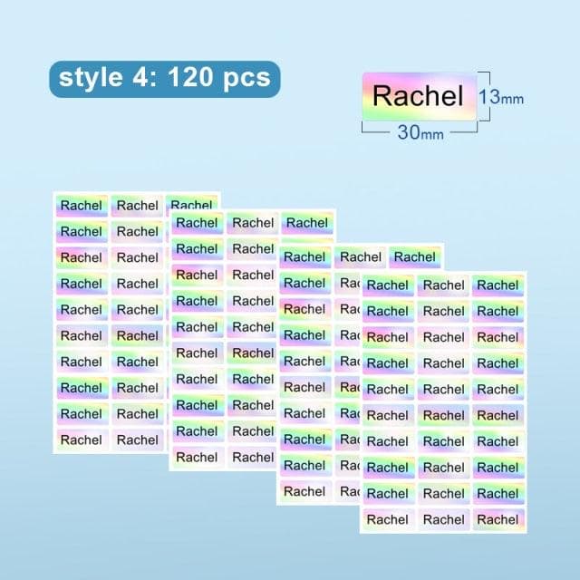 Name Tag Sticker Customize Stickers Waterproof Personalized Labels Children School Stationery Water Bottle Pencil dinosau - kfst.inc