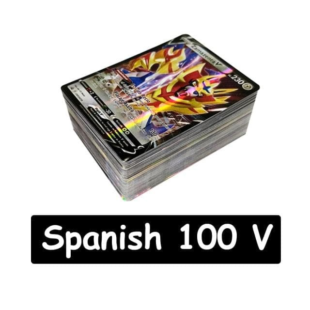 New Pokemon Cards in Spanish TAG TEAM GX VMAX V  Trainer Energy Shining Cards Game Castellano Español Children Toy - kfst.inc