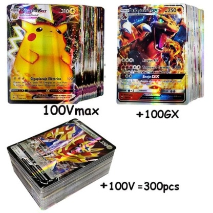 New Pokemon Cards in Spanish TAG TEAM GX VMAX V  Trainer Energy Shining Cards Game Castellano Español Children Toy - kfst.inc
