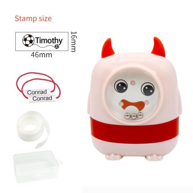 Custom-Made Baby Name Stamp DIY For Children Name Seal Student Clothes Chapter Not Easy To Fade Security Name Stamp Sticker - kfst.inc