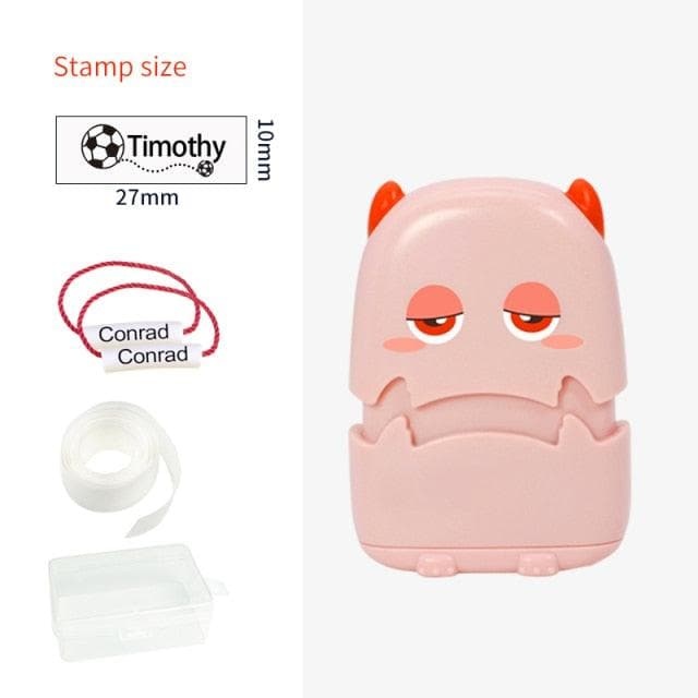 Custom-Made Baby Name Stamp DIY For Children Name Seal Student Clothes Chapter Not Easy To Fade Security Name Stamp Sticker - kfst.inc