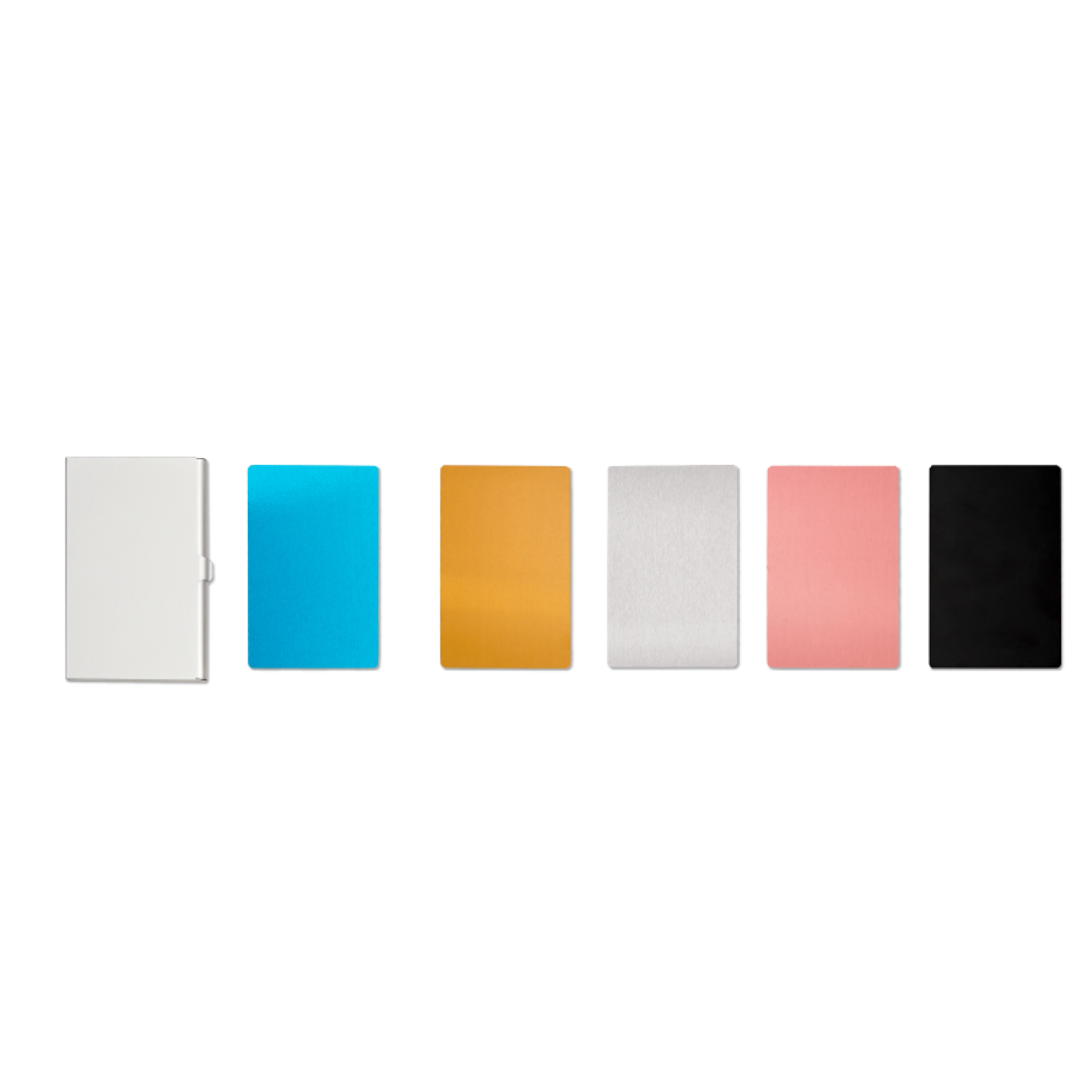 Multicolor Aluminum Business Cards and Card Holder