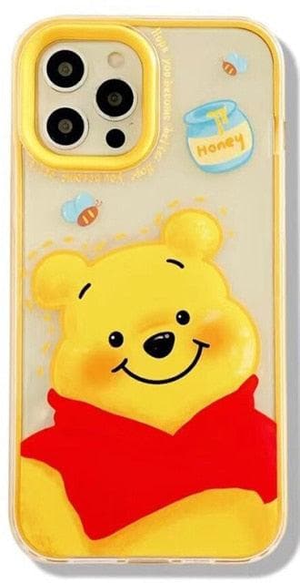 Transparent TPU Cute Disney Stitch Phone Case for iPhone 12 13 Pro Max 11 XS Max XR Colorful Lens Protective Cover Kawaii - kfst.inc