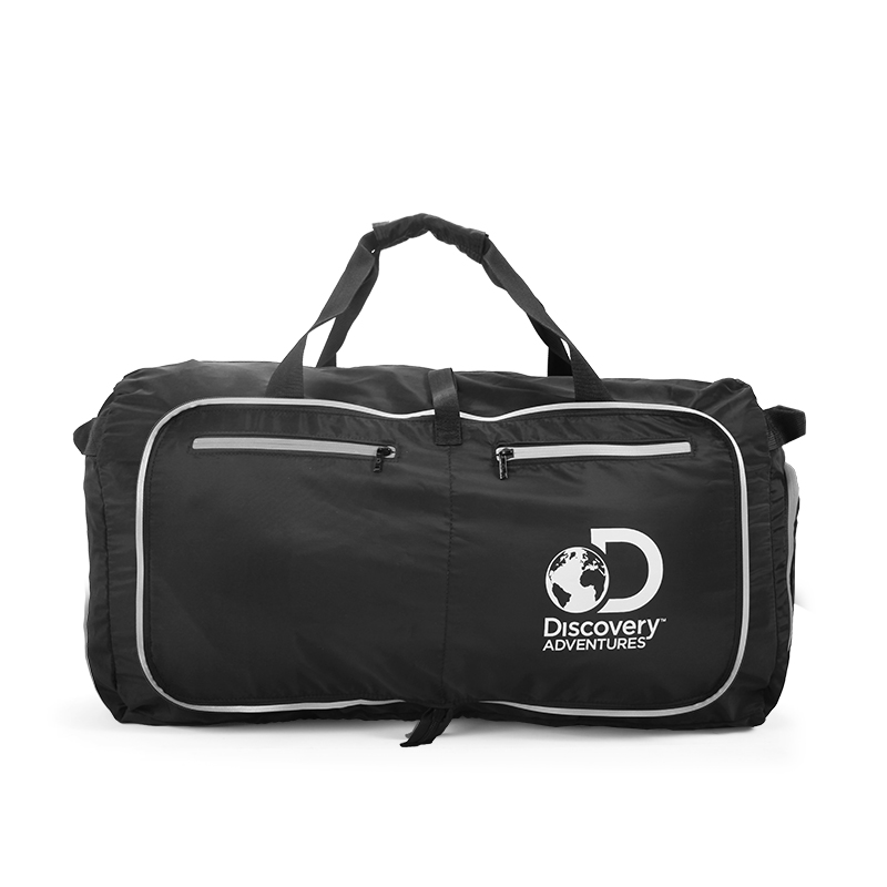DISCOVERY ADVENTURES PACKABLE DUFFLE BAG WITH SHOES COMPARTMENT