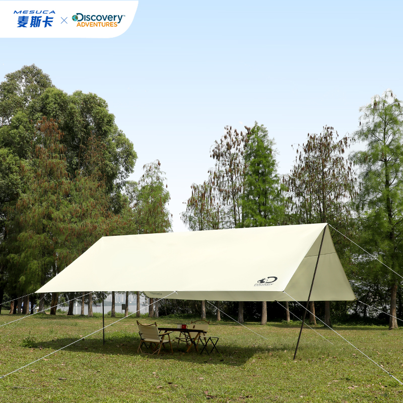 Mesuca Discovery Adventures Canopy Tent Outdoor Camping Picnic Shade Cloth Portable Ultra-light Hexagonal Small Shade Awning DFA21658