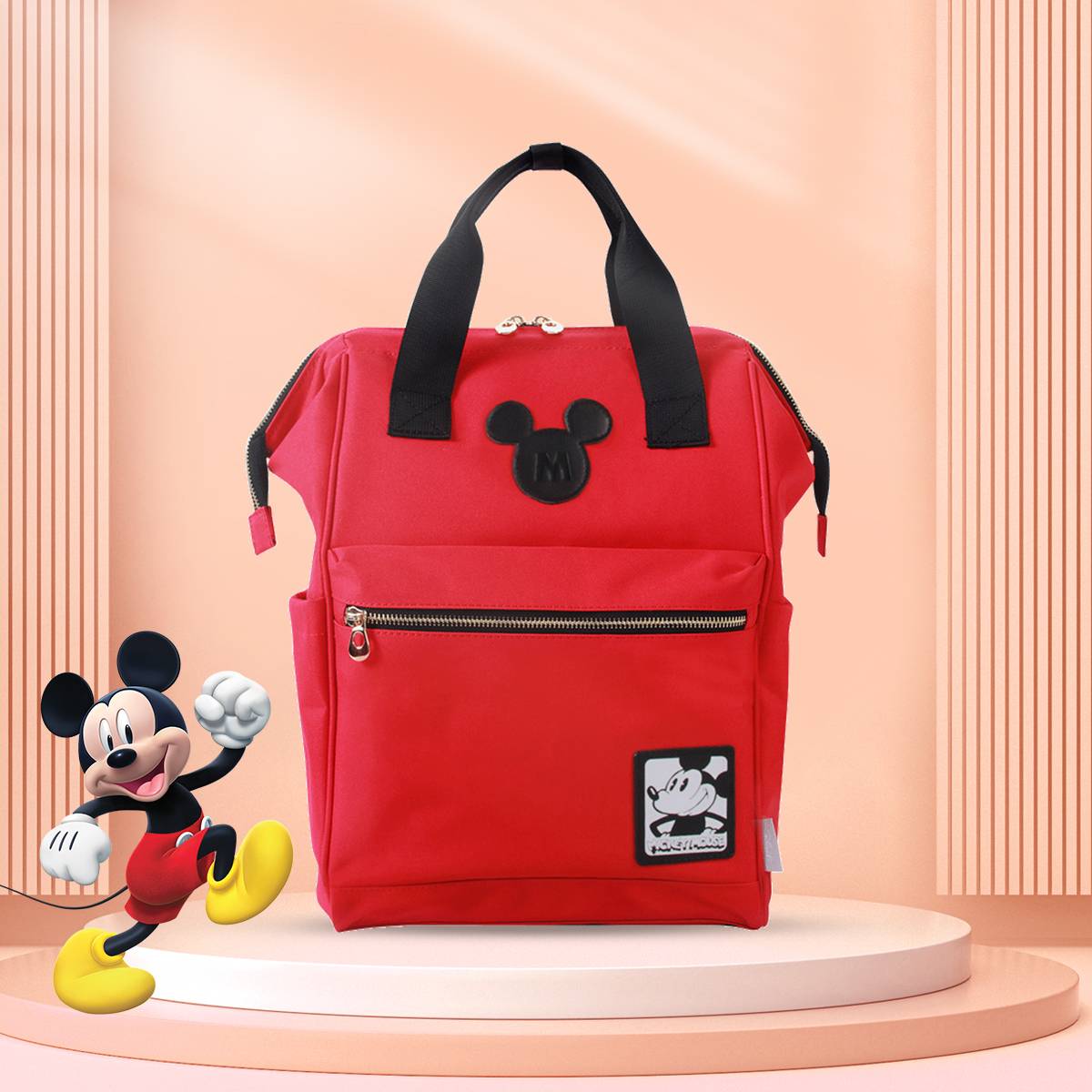 Mesuca Disney Mickey Canvas Backpack Mummy Bag