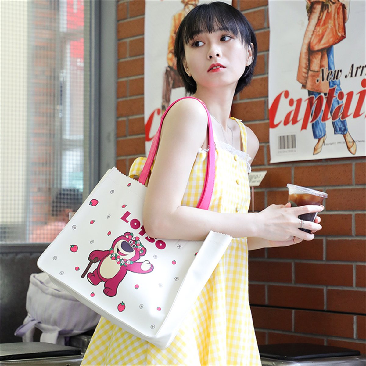 Disney Fashion Handbag Shoulder Bag Large Capacity Cute Cartoon Bag 22661