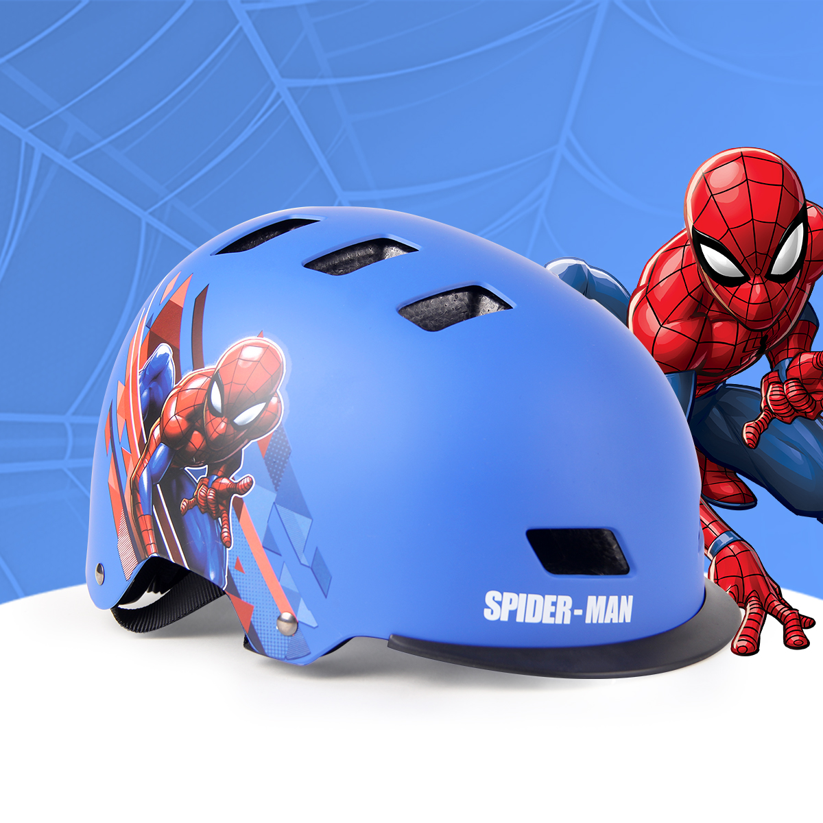 Mesuca Disney Marvel Children's Lightweight Breathable Roller Skating Helmet for Boys and Girls Adjustable Size Anti-fall Helmet