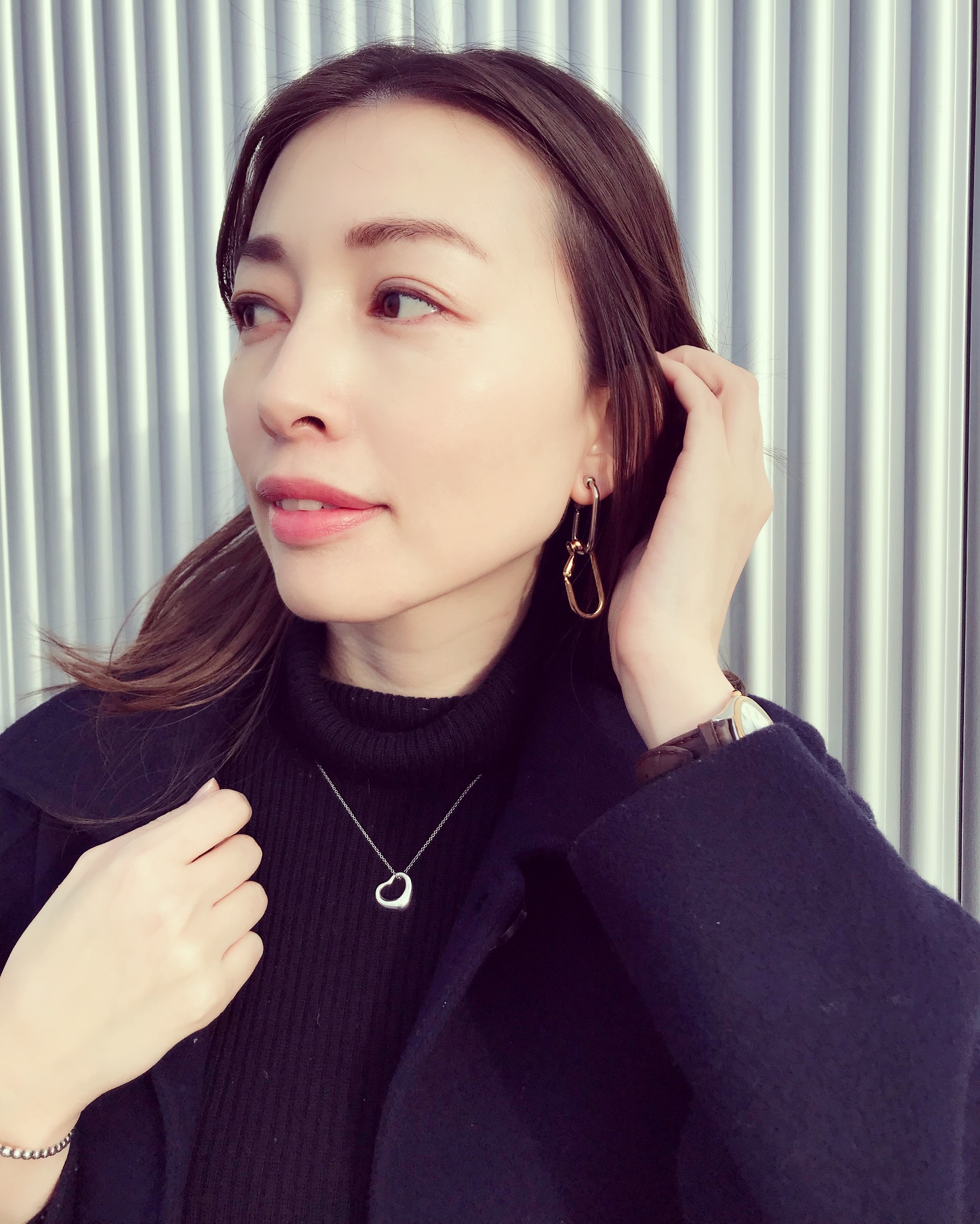 TIFFANY＆Co. エルサペレッティ オープンハート 5連 ネックレス エルサ・ペレッティ™ オープン ハート ペンダント スターリング