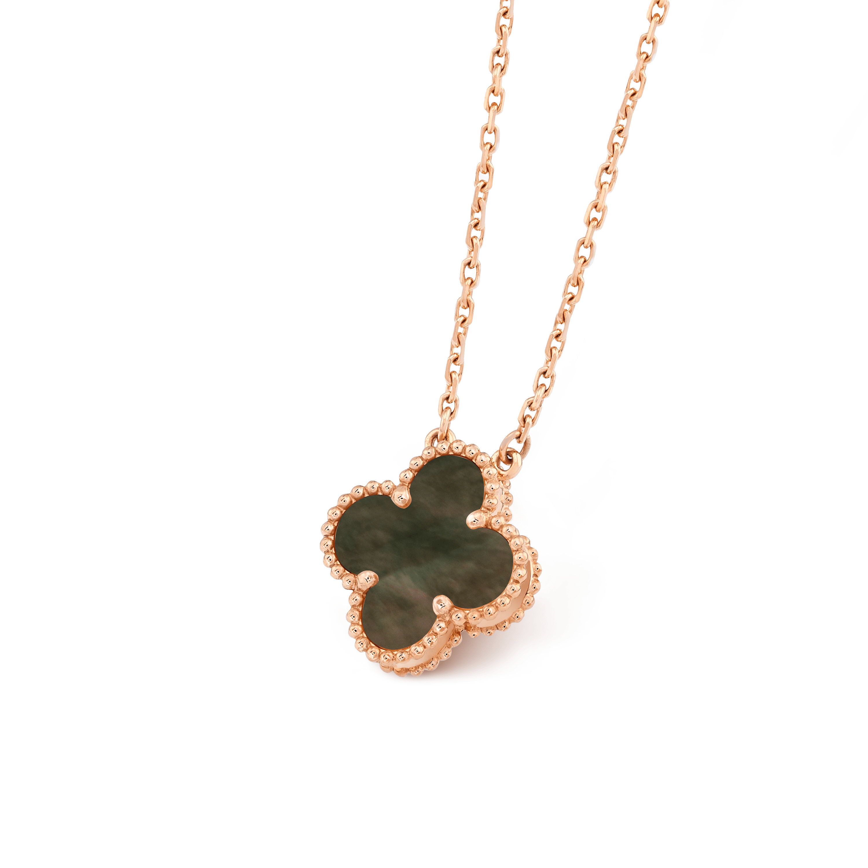 ヴィンテージ アルハンブラ ペンダント, ローズ ゴールド, マザー オブ パール: 1 石, Three Fourth, Jewelry Pendent